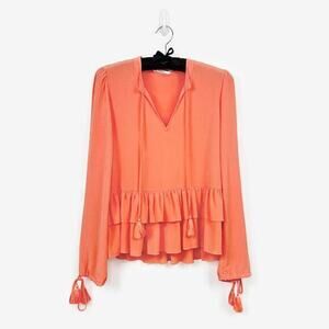 Tularosa Savannah Top Size S Salmon Orange Modal Blend Flowy Boho‎ Chic Revolve
